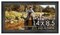 14x8.5 Wide Barnwood Picture Frame with UV-Resistant Acrylic & Acid Free Backing, Available in 6 Paint Finishes - Grey, Brown, White, and Black